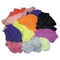 Hospeco New Colored Knit Polo T-Shirt Rags, Assorted Colors, 10 Pounds/Bag 245-10